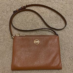 Michael Kors Crossbody Bag Brown Leather